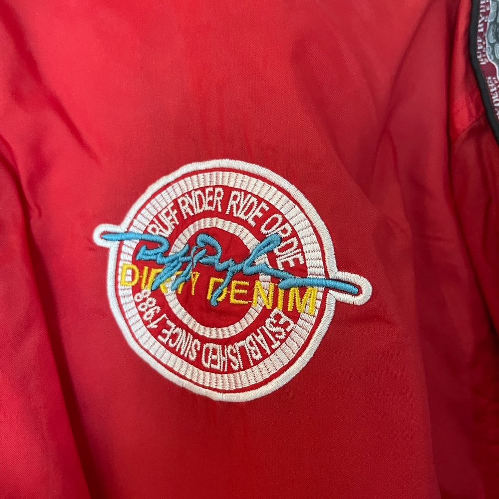 Dmx Ruff Ryders wind breaker red size large - Picture 6 of 6
